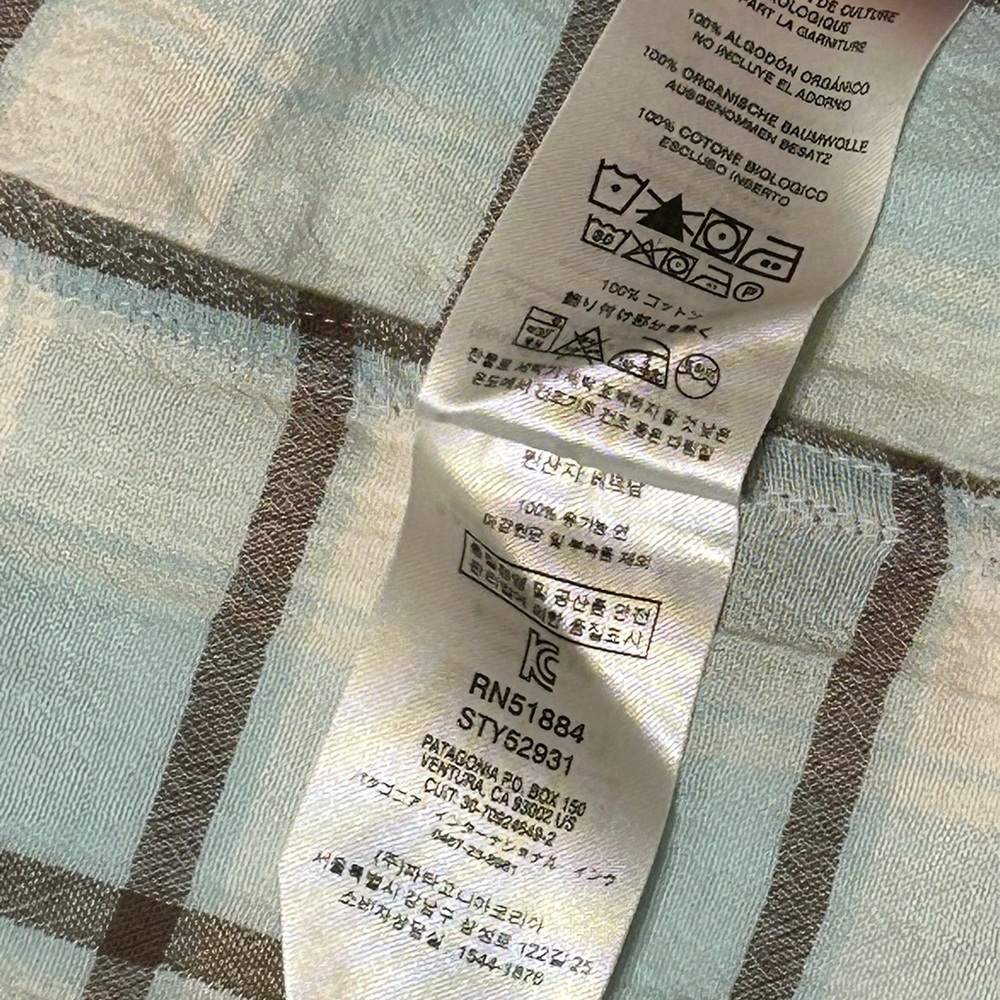 Patagonia‎ Men's Sky Blue Plaid Shirt - Picture 5 of 10
